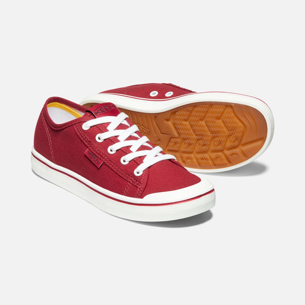 Keen Tygskor Dam Röda/Vita - Elsa Lite Sneaker - 410527PKI
